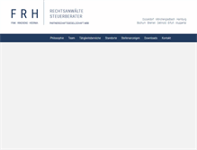 Tablet Screenshot of frh-recht.de